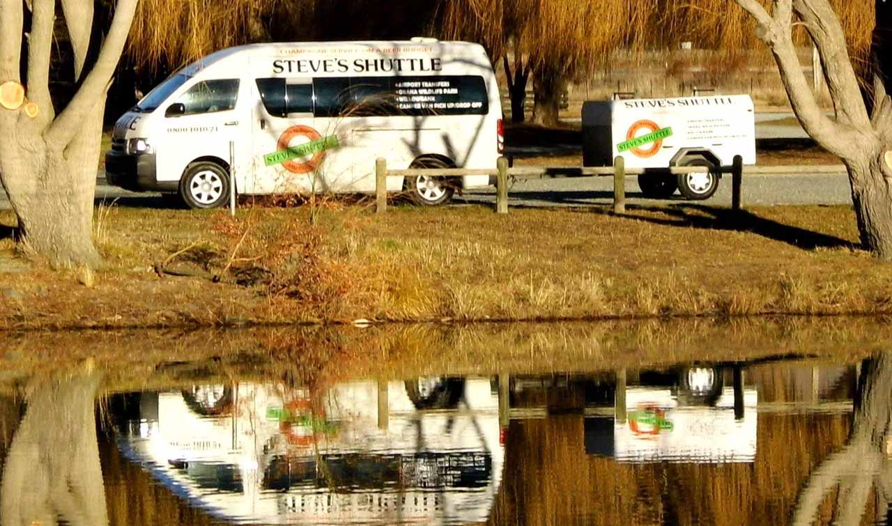 Steve Van mirrored in water Photo